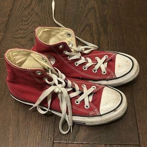 red converse high top all stars
